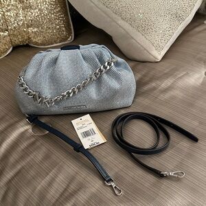 Michael Kors Silver Chain Clutch